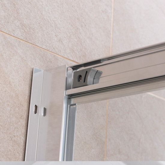 Kabina tuš s kadom h-196 cm (prozirno staklo) ROCCO