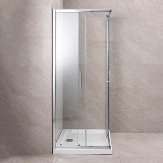 Kabina tuš s kadom h-196 cm (prozirno staklo) ROCCO