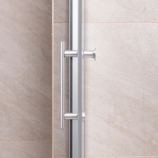 Kabina tuš s kadom h-196 cm (prozirno staklo) ROCCO