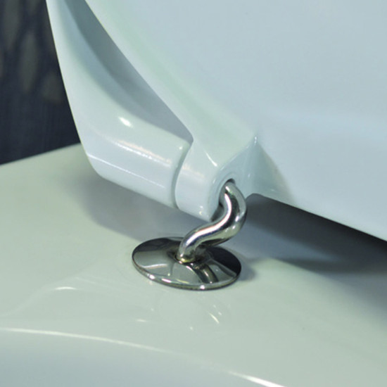 Daska za WC školjku tvrda bijela 1,7 kg INOX vijak BRTVAPLAST SARA