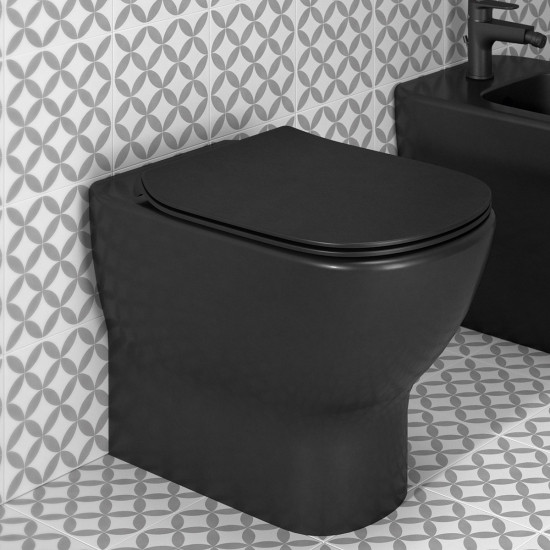 Školjka WC podna crna Aquablade TESI Ideal Standard 