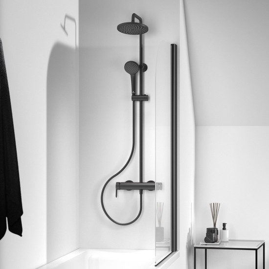 Dual shower sistem sa integriranim prebacivačem  crna CERAFINE O IDEAL STANDARD 