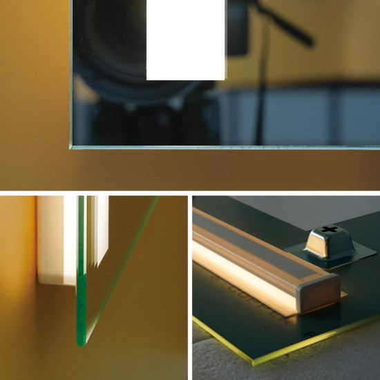 Ogledalo LED 70 cm (prekidač na dodir, prigušivač svjetla) KAROL  