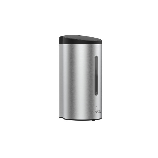 Dozator za tekući sapun senzorski/beskontaktni 800 ml inox, baterijski, LED indikator mat ROCCO