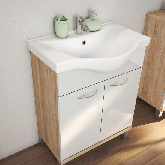 Baza hrast sonoma/bijela SENEX CETINA 