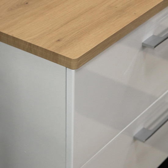 Baza 100c cm bijela/ploča artisan oak SENEX SAGA KG3495