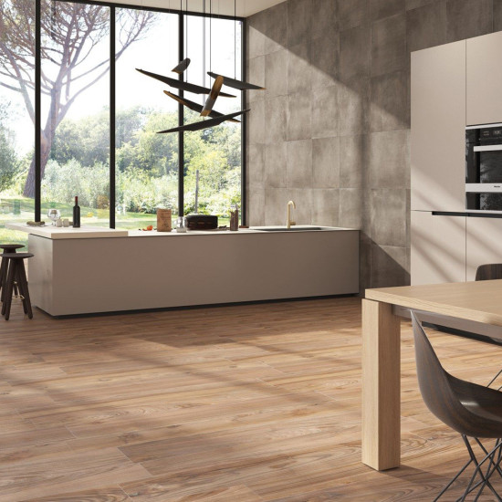 Pločica keramička unutarnja retificirana 20x120 cm LE DOGHE CASTAGNO (1,44)