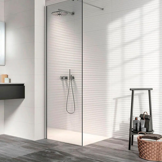 Pločica keramička unutarnja 25x75 cm STRAIGHT WHITE MAT (1,31)