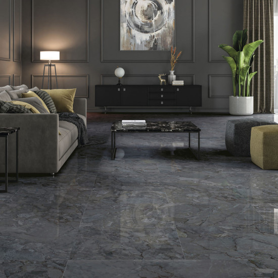 Pločica keramička unutarnja/vanjska Kuartz antracit 60x60 cm (1,08)