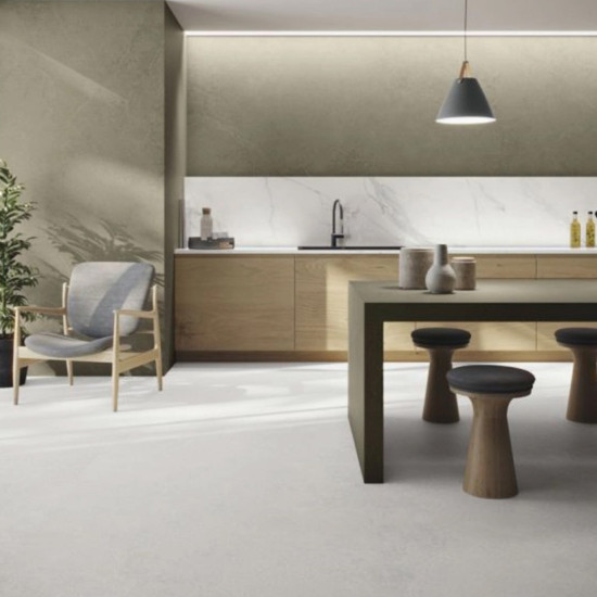 Pločica keramička unutarnja retificirana GRES 60x120 cm NORWICH WHITE MAT (1,44)