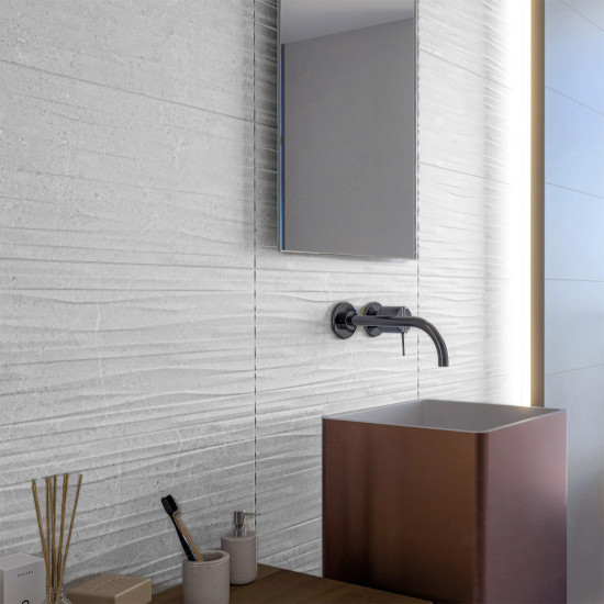 Pločica keramička zidna dekor retificirana 30x60 cm NORWICH GHOST WHITE  (1,80)