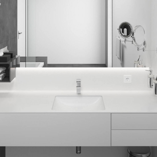 Baterija usadna s 2 cijevi jednoručna za umivaonik 100 Vernis Shape HANSGROHE