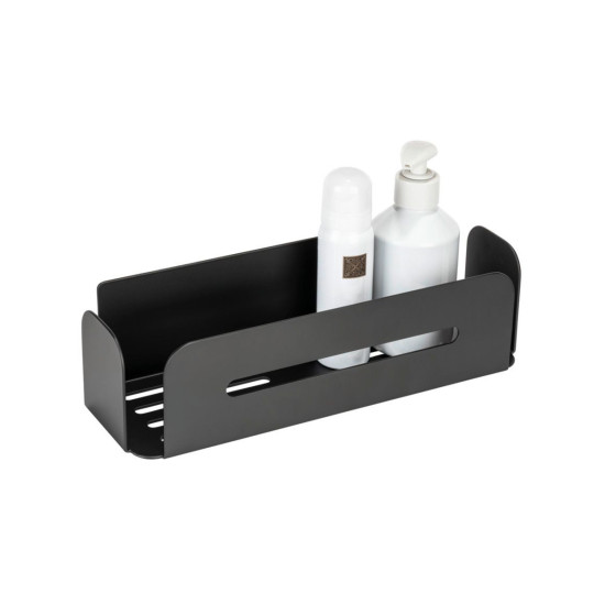 Polica za kupaonicu crna Turbo Loc sistem WENKO Bivio 