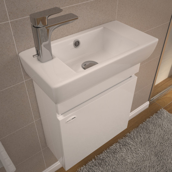 Baza s umivaonikom 50 cm bijela SENEX CITY 