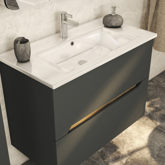 Baza grafit mat/artisan ručkica SENEX CAPRI 