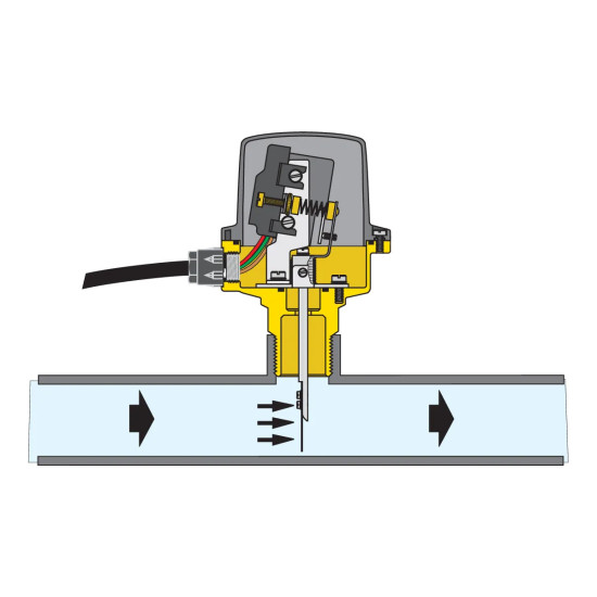 Osjetnik protoka 1" CALEFFI 