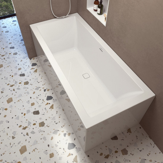 Kada akrilna 170x75 cm s bijelom sjaj oblogom desna VICTORIA Free Corner AQUAESTIL 