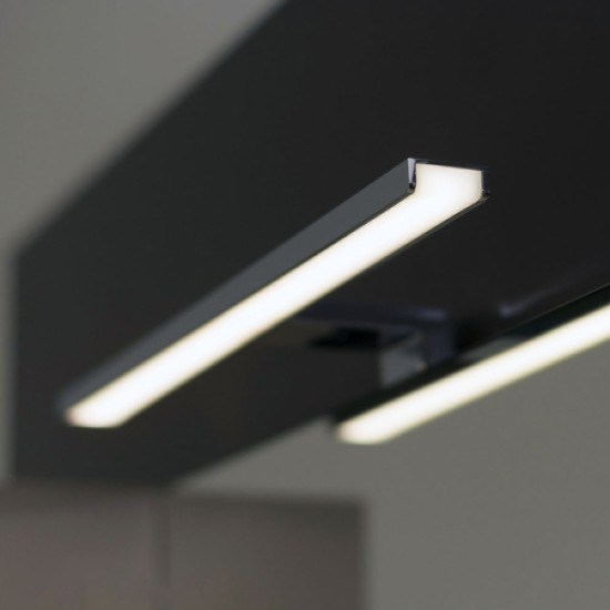 Svjetiljka kupaonska LED crna LINEA 400 6W 230V AQUAESTIL 