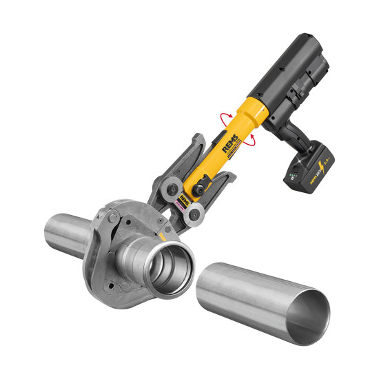 Presa baterijska REMS Akku-Press XL radijalna od 45 kN s prisilnim povratnim hodom ACC Li-ion Basic Pack Z7 REMS 