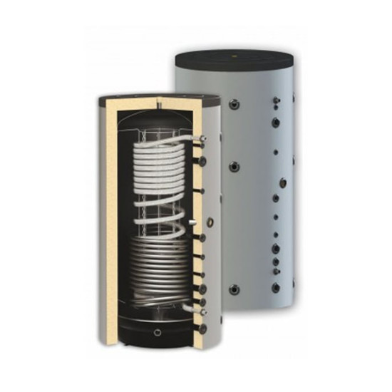 Pufer spremnik (akumulacijski) komb. SUNSYSTEM SNS HYG BR 500/20 FL 500L sa izmjenjivačem i rebrastom inox cijevi za sanitarnu vodu 
