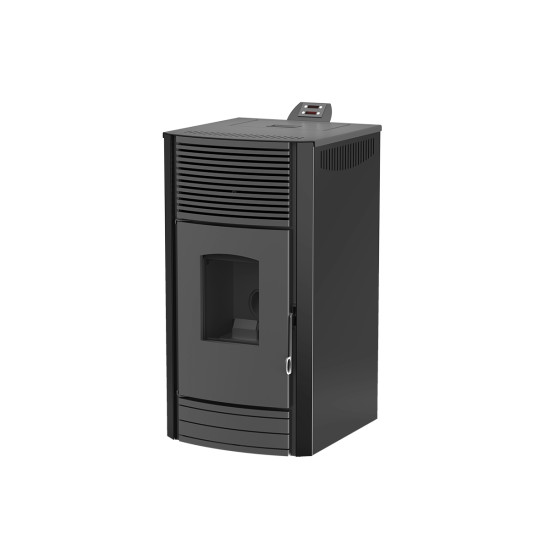 Kamin toplozračni na pelet MARELI SYSTEMS ONYX crni