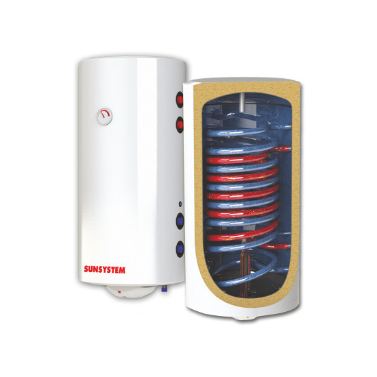 Bojler kombinirani 100 L desni SUNSYSTEM 3000W sa dvije spirale 0.54/0.31 m2