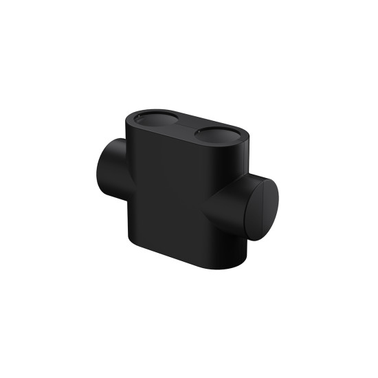 Obloga (pokrov) ravna PVC dizajn za "MULTIBLOCK T" mat crna OVENTROP 