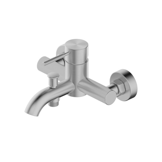 Baterija tu&scaron; jednoručna bez izljeva UNITAS LUMA 00410 SS bru&scaron;eni čelik