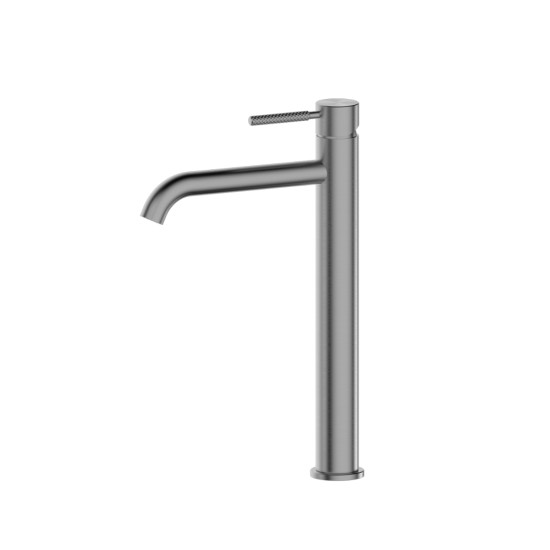 Baterija usadna s 2 cijevi za umivaonik povi&scaron;ena UNITAS LUMA 00620 GM gun metal