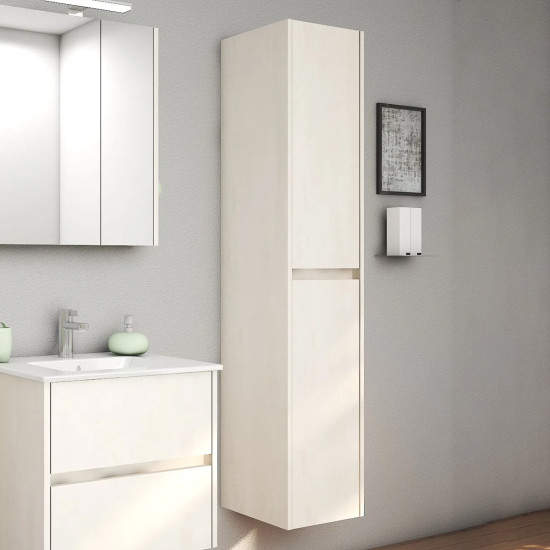 Ormar 35x166 cm 2V bež beton SENEX DRINA 