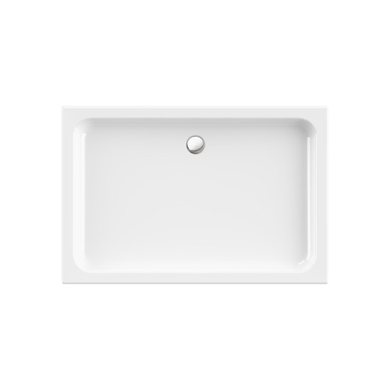 Kada tu&scaron; akrilna ODRA 120x80 cm sa oblogom bijela AQUAESTIL 