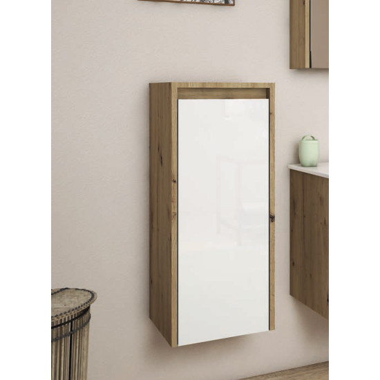 Ormarić viseći niski 35X87X33 bijela/artisan SENEX DRINA (KG2437)