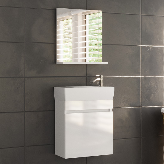 Baza s umivaonikom 50 cm bijela SENEX CITY 