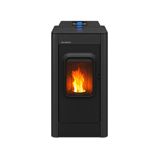 Kamin na pelet ELEGANCE kW crni THERMOFLUX