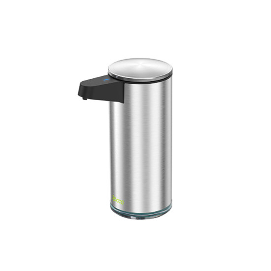 Dozator samostojeći za tečni sapun senzorski/beskontaktni 280 ml inox, baterijski, LED indikator mat ROCCO