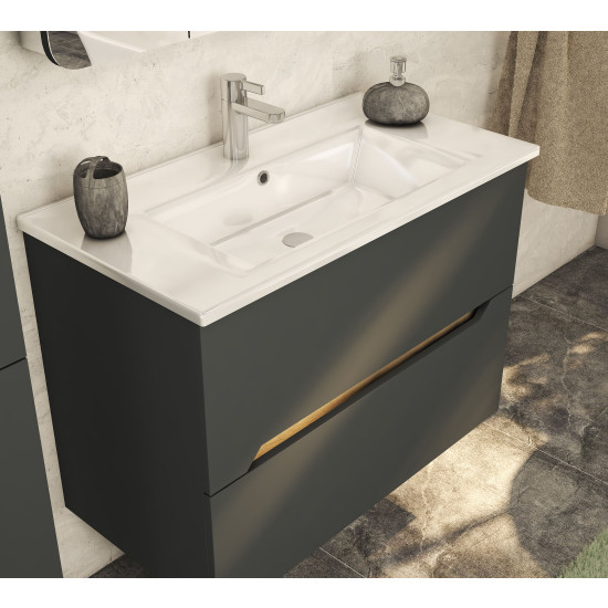 Baza 75 cm grafit mat/artisan ručkica  SENEX CAPRI (KG2393)  