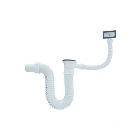 Sifon za sudoper jednodijelni fleksibilni s prelivom (960006)