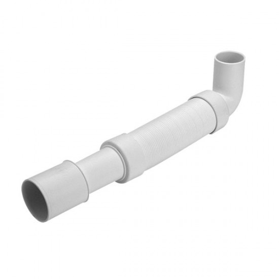 Cijev gibljiva PVC 40x40/50 mm; 0,33 m-0,60 m kratka-kutna Mc ALPINE (Mc-CJ-HC745)