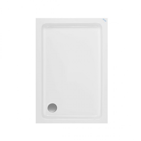 Kada tuš bijela PVC 120x80 kvadratna FLORA (7811)