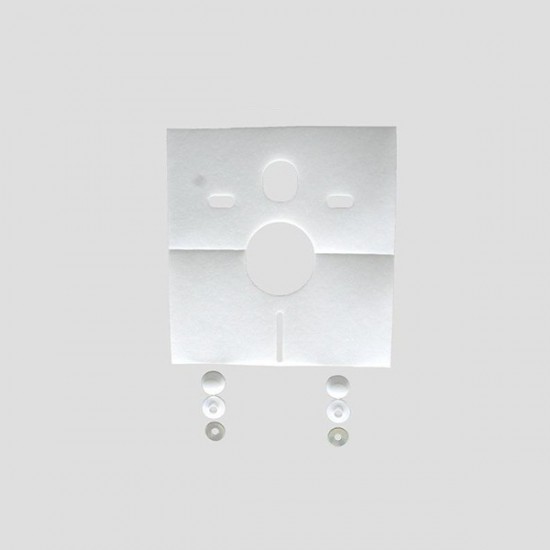 Zvučna izolacija za WC školjku sa priborom za pokrivanje vijaka SANIT (16.002.00.0000)