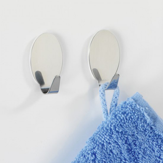 Vješalice za kupaonicu nehrđajući čelik mat (4 komada) Wenko (4476010100)