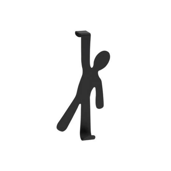 Vješalica za vrata crna Wenko Boy (2cm) (4468150100)