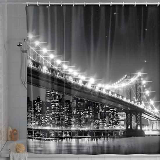 Zavjesa za kadu s integriranom LED rasvjetom Wenko Brooklyn Bridge (22325100)