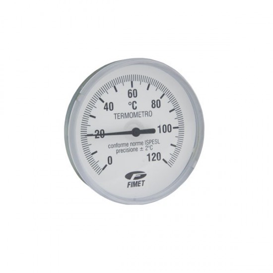 Termometar ravni Ø 80 bimetal 0-120 °C 1/2” TB-80/VE FIMET-WATTS (PT4A507011)