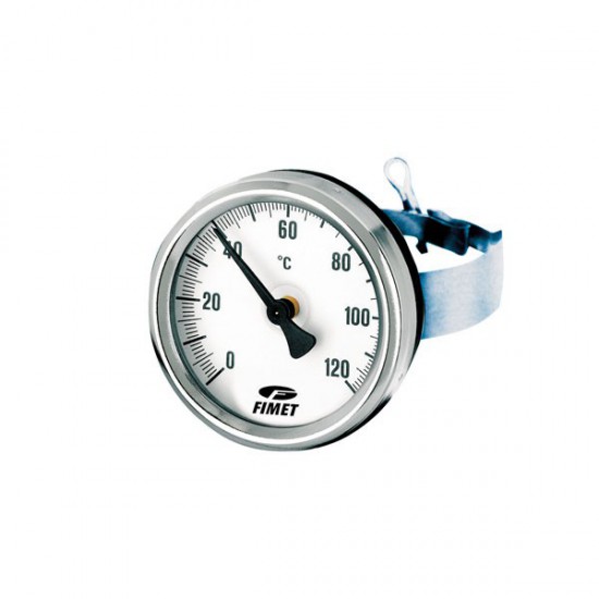 Termometar nalijegajući (s obujmicom-montaža na cijev) 0-120 °C 1/2” TCF-63 FIMET-WATTS (PT06507004)