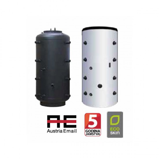 Pufer spremnik (akumulacijski) s izmjenjivačem i spremnikom za sanitarnu vodu SISS (prirubnica Ø 180) AUSTRIA EMAIL
