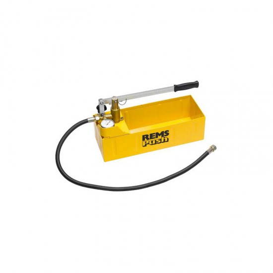 Ručna pumpa za provjeru tlaka s manometrom do 6 MPa / 60 bar / 870 psi, volumen spremnika 12 L Push REMS (115000 R)