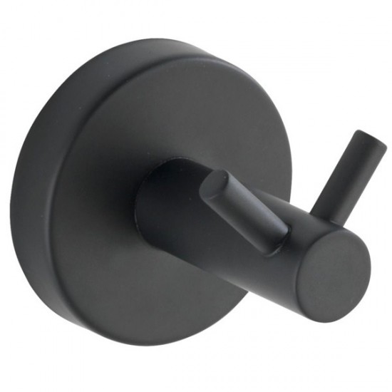 Vješalica za kupaonicu nehrđajući čelik mat Duo WENKO Bosio Black (24233100)