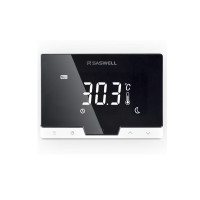 Termostat sobni s tjednim programiranjem i daljinskim upravljanjem uz pomoć mobilne aplikacije WiFi Piano Black SASWELL
