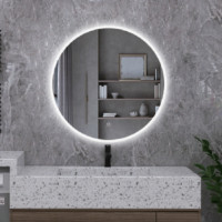 Ogledalo LED Ø 60 (prekidač na dodir, prigušivač svjetla,3 boje svjetlost, odmagljivanje stakla,bluetooth) OLANA (C M3051)